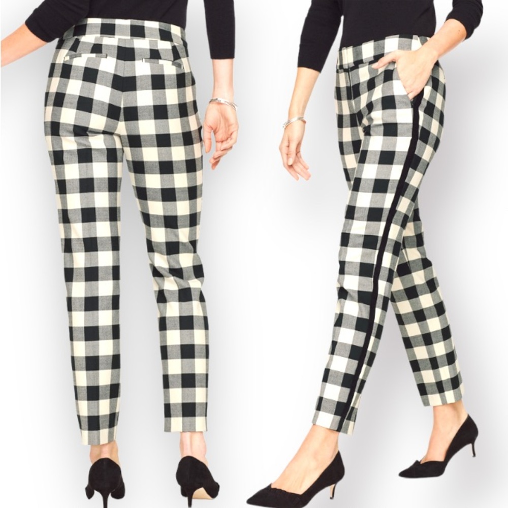 TALBOTS Hampshire Ankle Pants - Velvet Trim Buffalo
Check